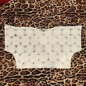 Elegant White Zara Lace Women's Top